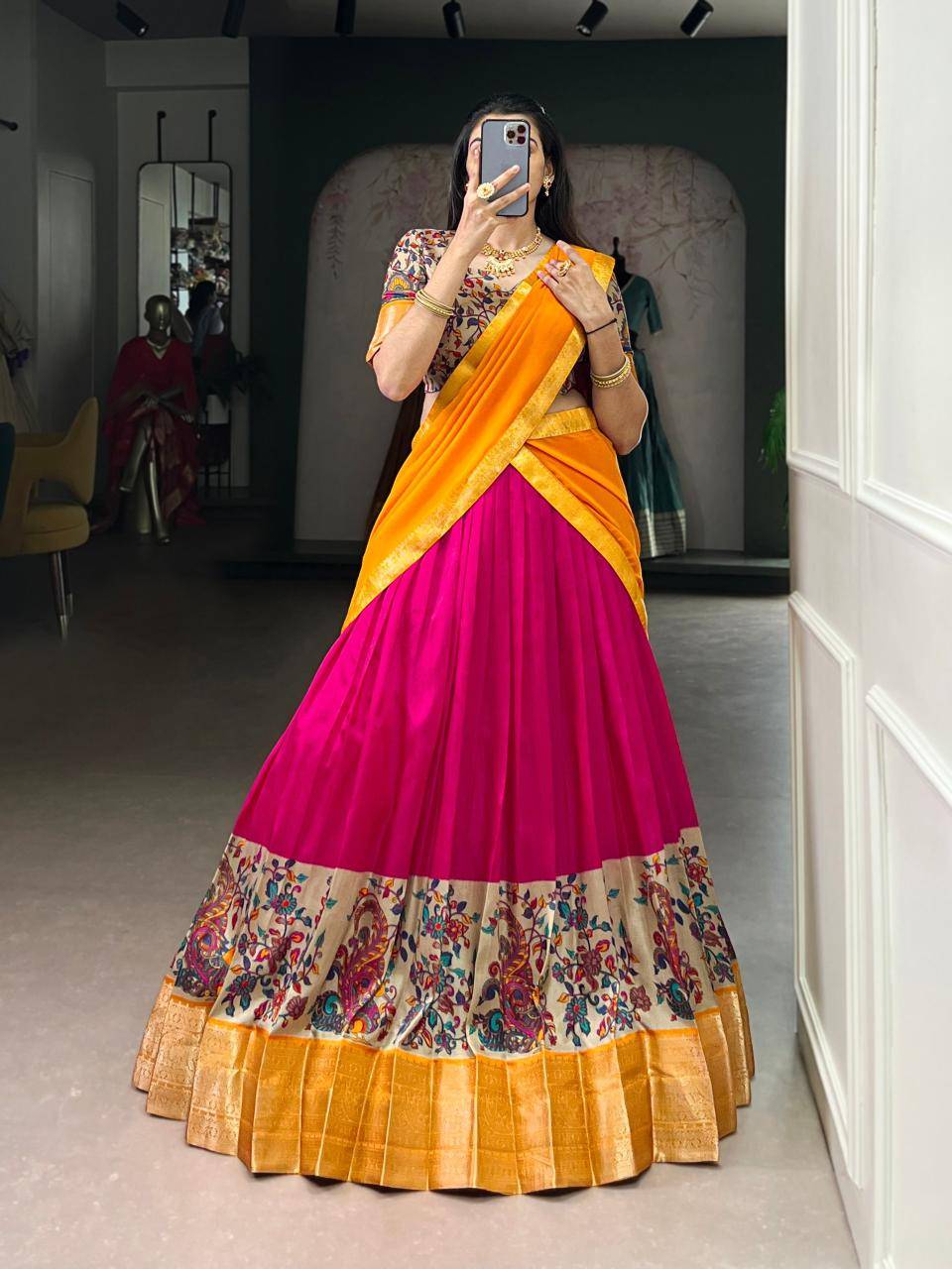 KRISHIKA Aastha Silk PNK Latest Lehenga choli designs
