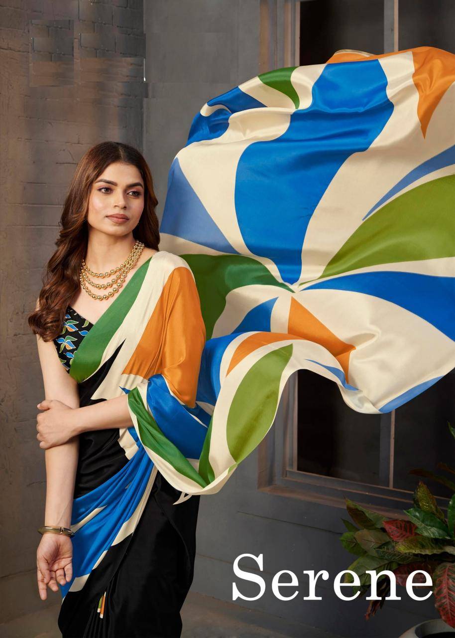 Tulsi serena digital print Designer sarees wholesale in Surat