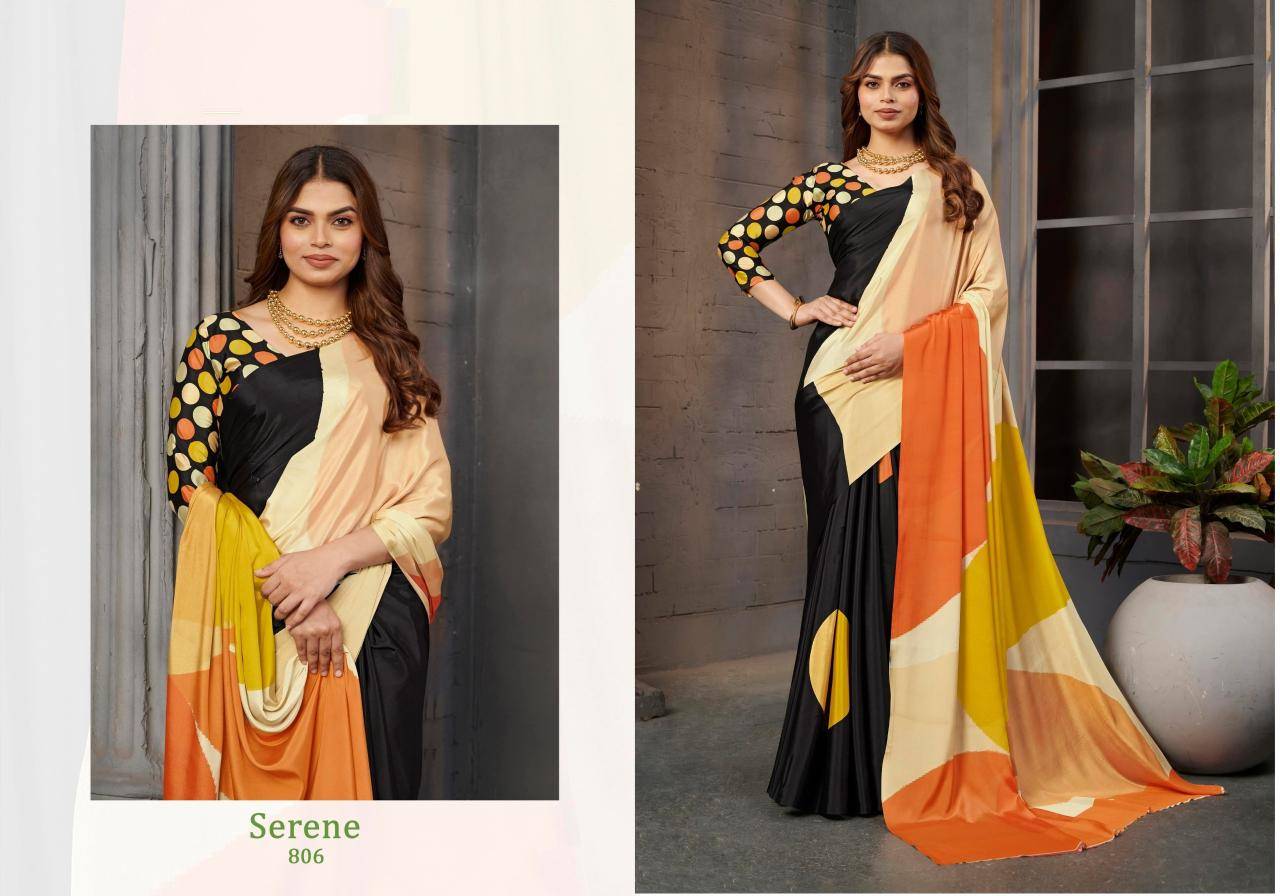 Tulsi serena digital print Designer sarees wholesale in Surat