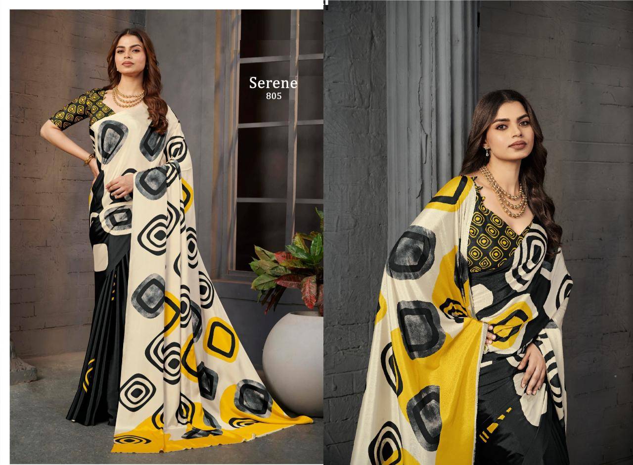 Tulsi serena digital print Designer sarees wholesale in Surat