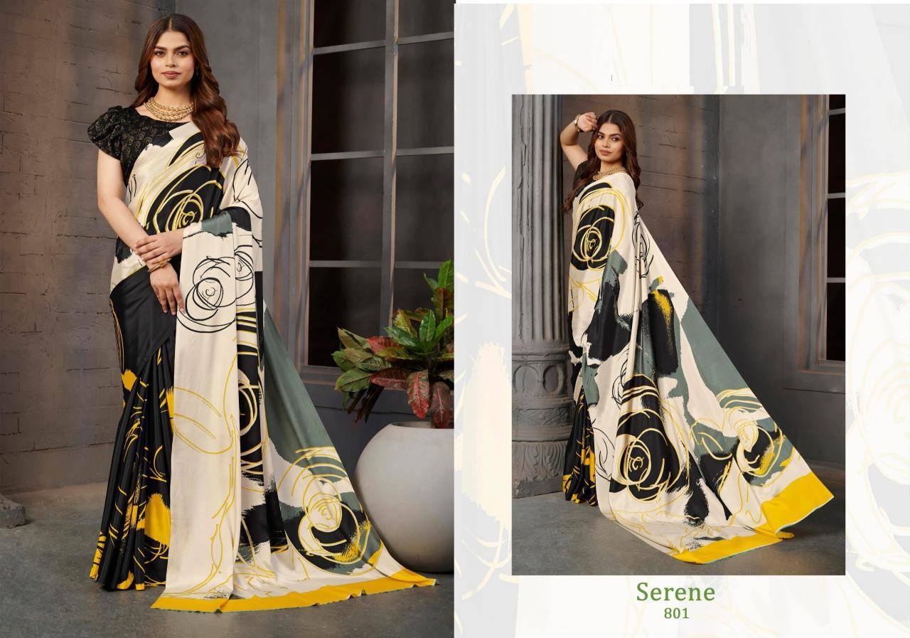 Tulsi serena digital print Designer sarees wholesale in Surat
