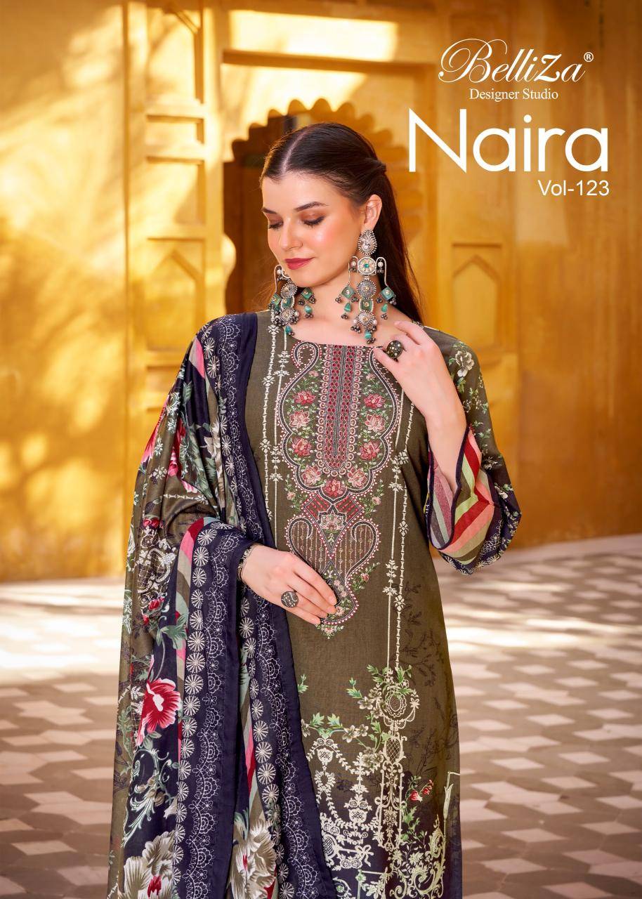 Belliza naira vol 123 Wholesale dress fabric shops in Kolkata