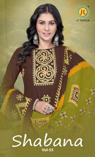 Jt shabana vol-55 Dress material wholesale price in Kolkata