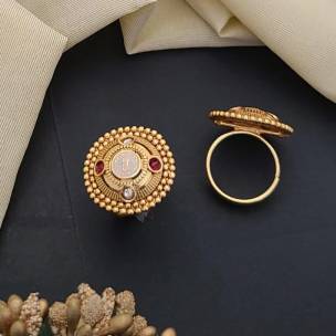 Adjustable Golden Rings GR004 Artificial jewellery in Kolkata