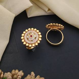 Adjustable Golden Rings GR006 Imitation jewellery wholesale in Kolkata