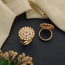 Adjustable Golden Rings GR008 Costume jewellery in Kolkata