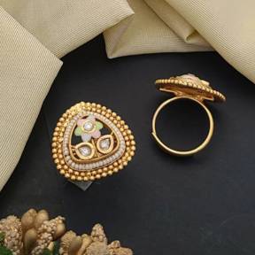 Adjustable Golden Rings GR011 Artificial gold jewellery in Kolkata