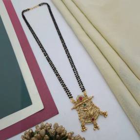 Mangalsutra With Double Chain MSD030 Wholesale imitation rings in Pune