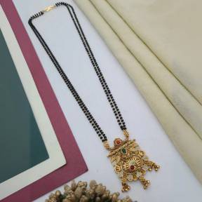 Mangalsutra With Double Chain MSD031 Artificial earrings manufacturer in Pune