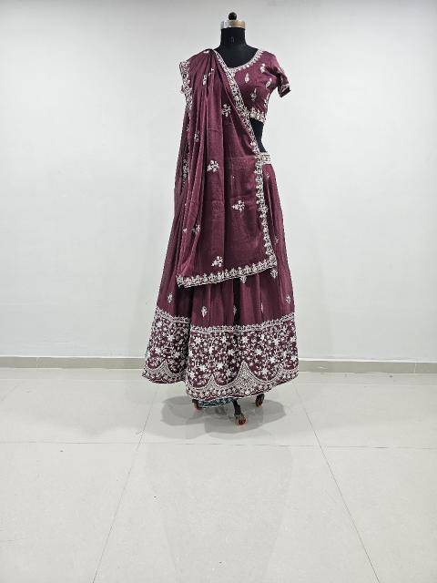 FULDI vichitra silk Pink Lehenga choli manufacturer in Pune