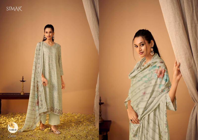 Glossy simar zaira Ladies dress material wholesalers