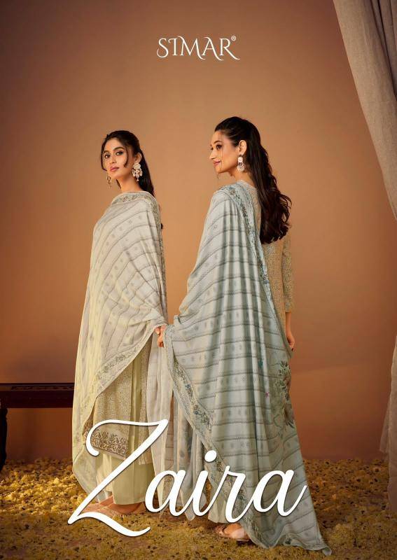 Glossy simar zaira Ladies dress material wholesalers