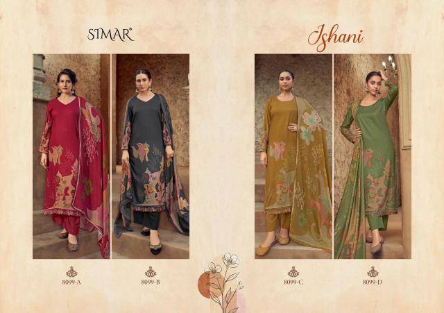 Glossy simar Ishani Designer dress material manufacturers