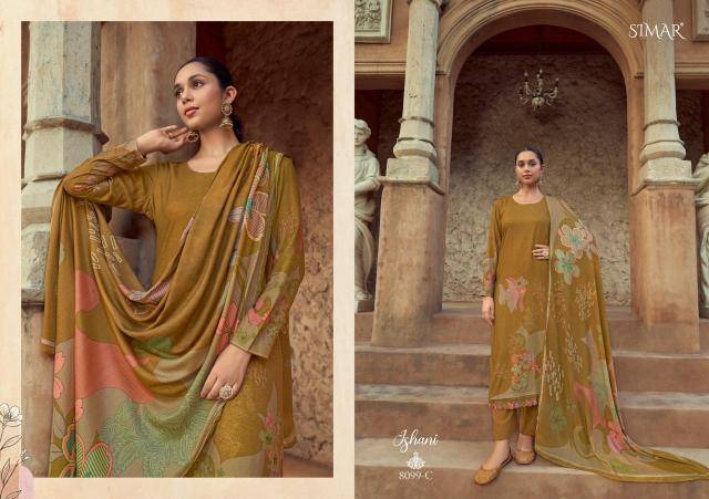 Glossy simar Ishani Designer dress material manufacturers