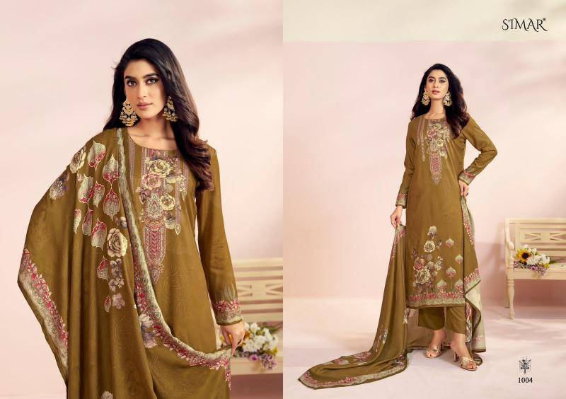 Glossy simar chamak Cotton dress material wholesale suppliers