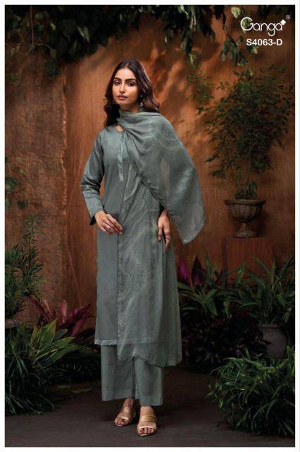 Ganga niviana 4063 Dress material wholesale market in kolkata