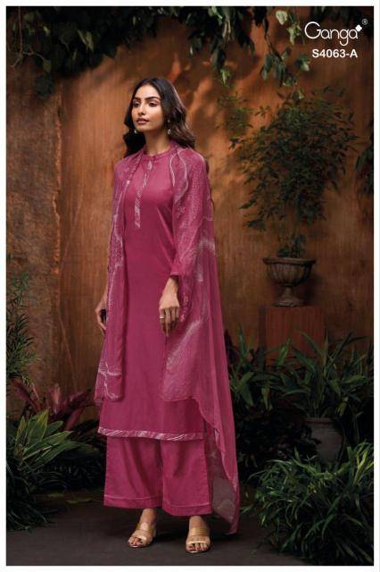 Ganga niviana 4063 Dress material wholesale market in kolkata