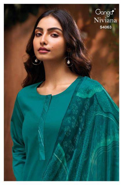 Ganga niviana 4063 Dress material wholesale market in kolkata