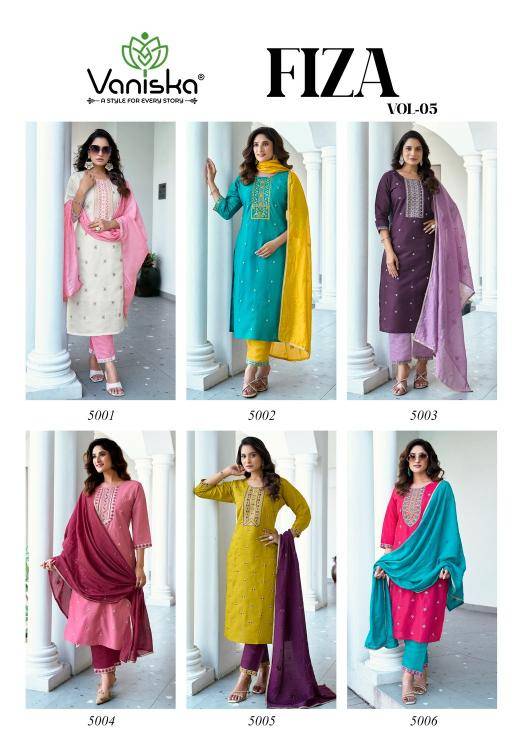 Vaniska fiza vol 5 Party wear Kurtis exporters