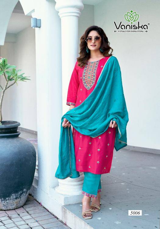 Vaniska fiza vol 5 Party wear Kurtis exporters
