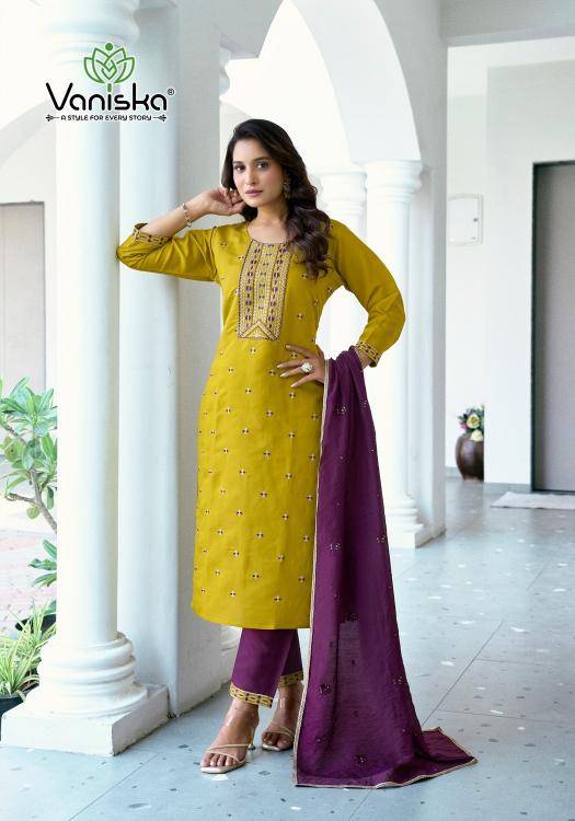 Vaniska fiza vol 5 Party wear Kurtis exporters