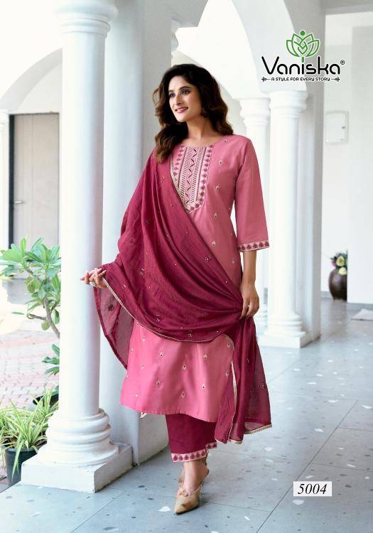 Vaniska fiza vol 5 Party wear Kurtis exporters