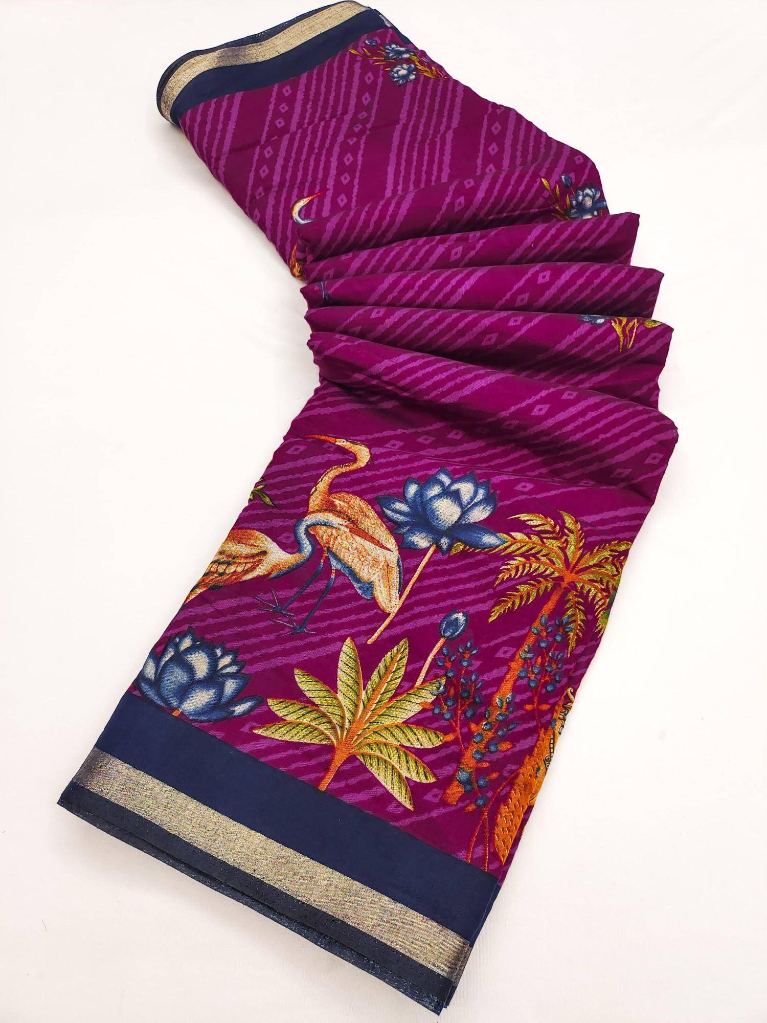 Triveni mul cotton Wholesale saree market in India