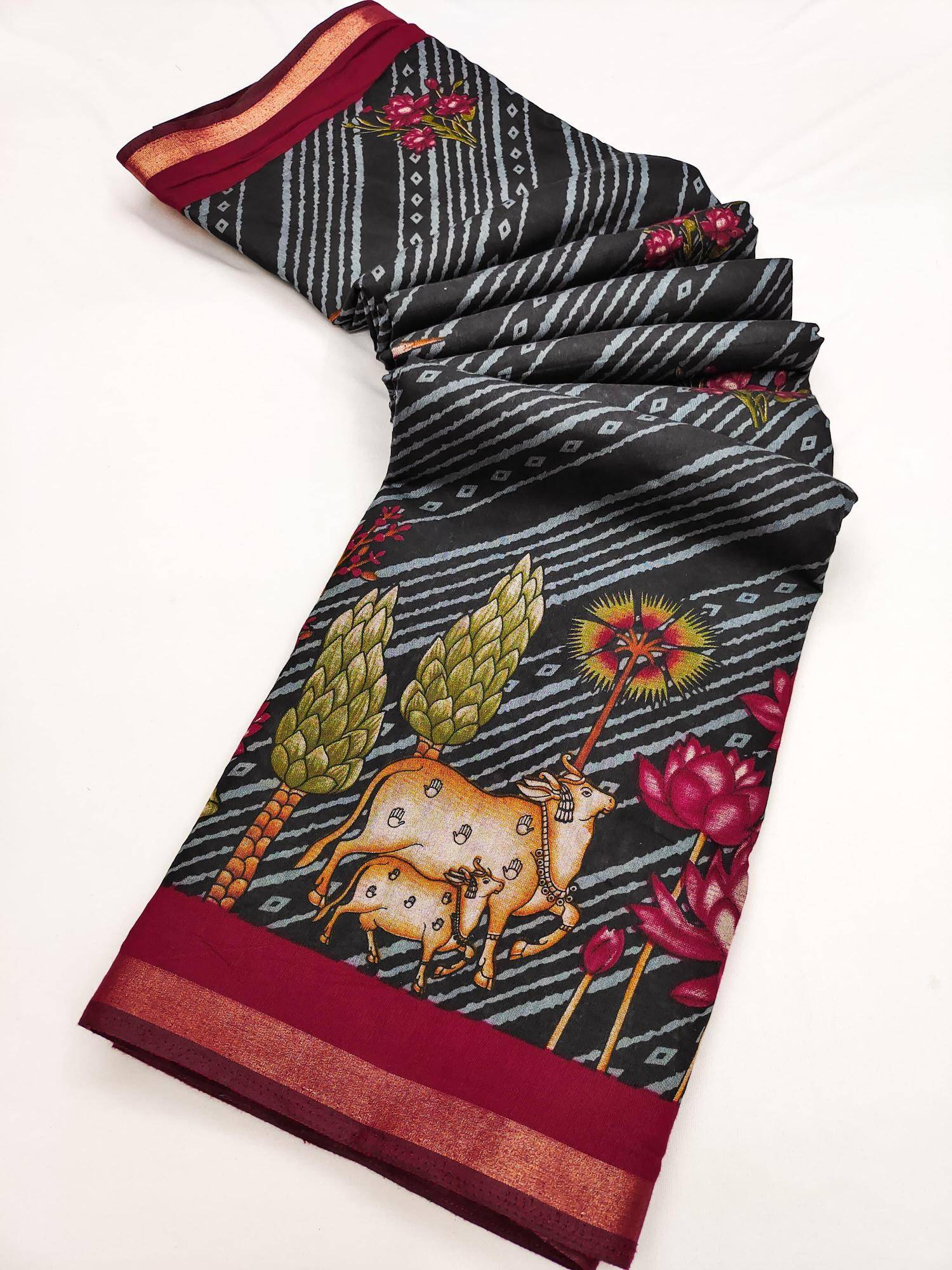 Triveni mul cotton Wholesale saree market in India