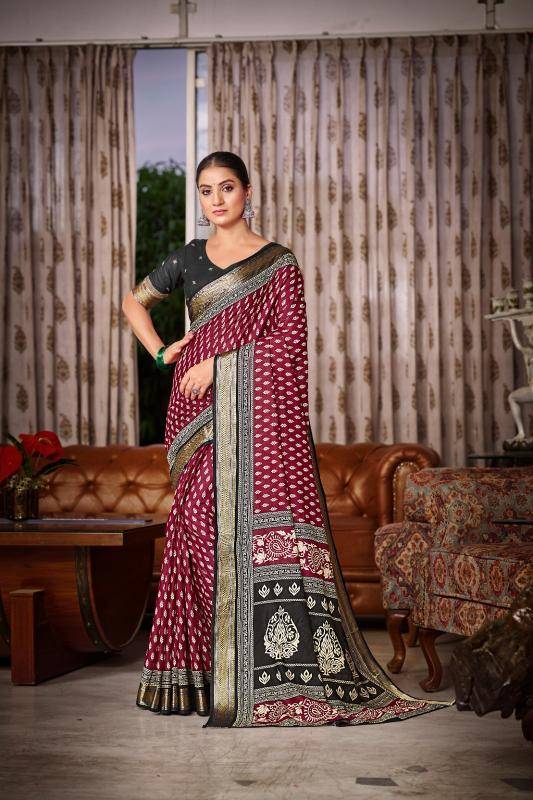 Lakhani cotton printed Indian saree manufacturers