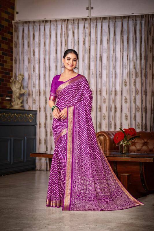 Lakhani cotton printed Indian saree manufacturers