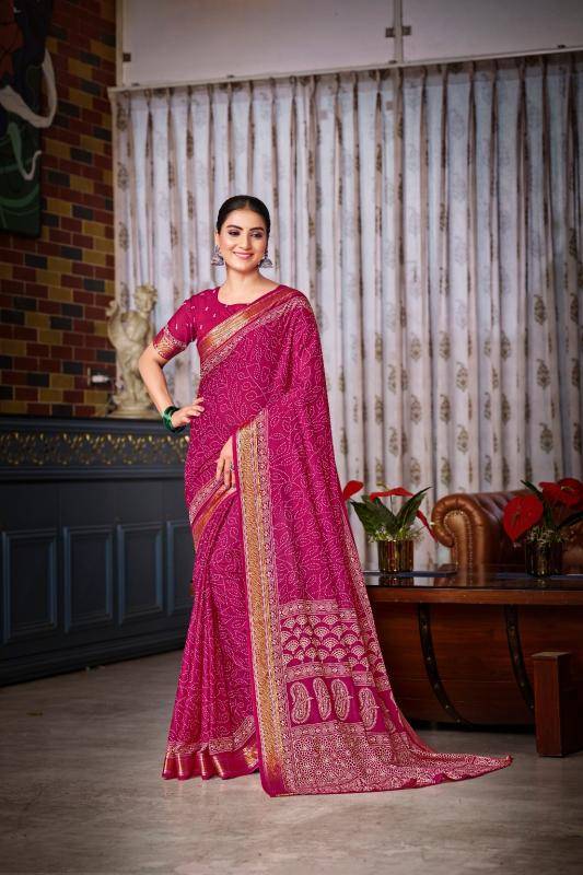 Lakhani cotton printed Indian saree manufacturers