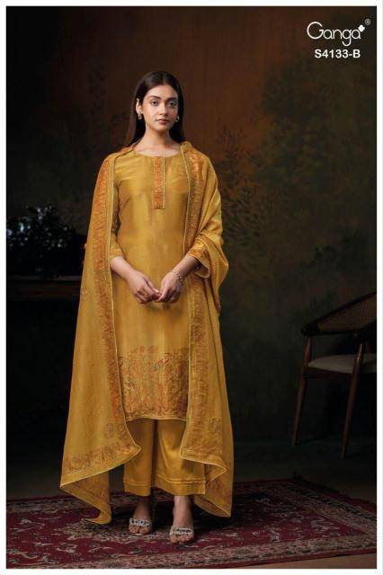 Ganga hamsini 4133 Dress materials online