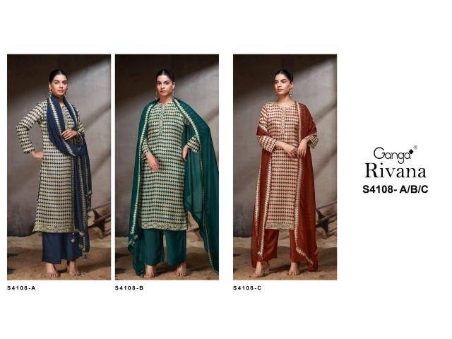 Ganga rivana 4108 Best dress materials in Pune