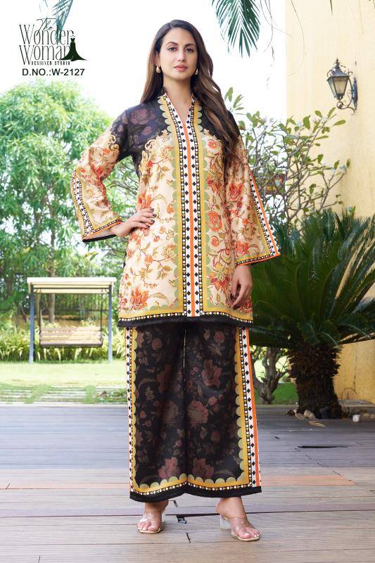 The wonder woman coord set Party wear kurtis wholesale in Kolkata