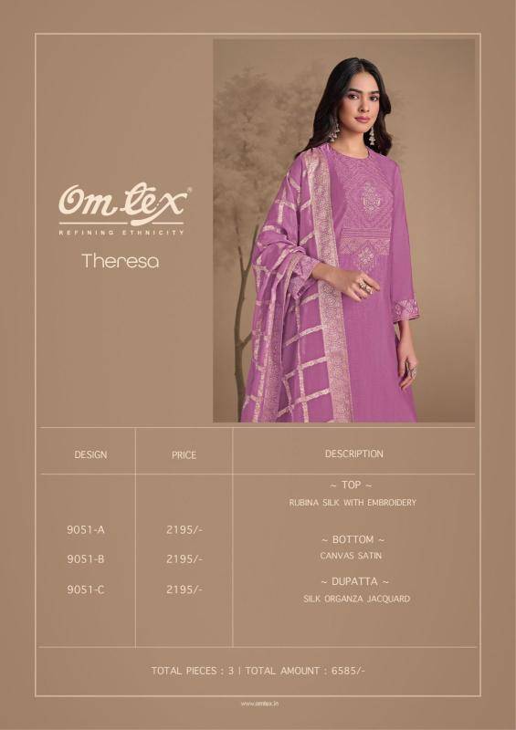 Omtex theresa Designer dress materials wholesale