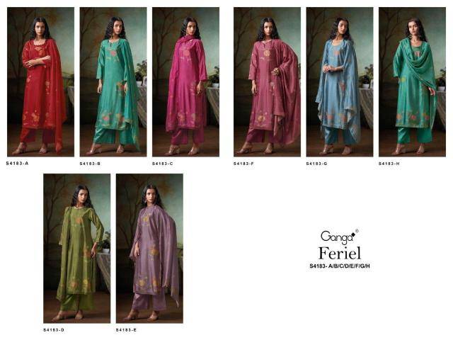 Ganga feriel 4183 Dress material manufacturers in India