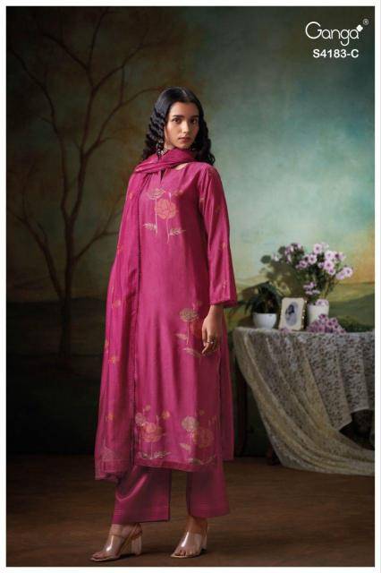 Ganga feriel 4183 Dress material manufacturers in India