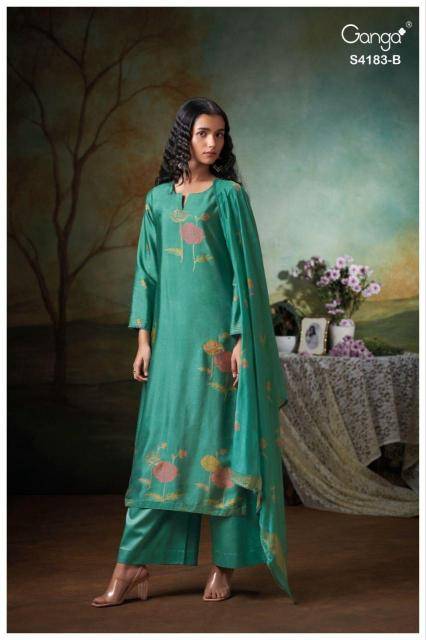 Ganga feriel 4183 Dress material manufacturers in India