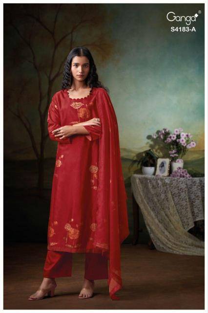 Ganga feriel 4183 Dress material manufacturers in India