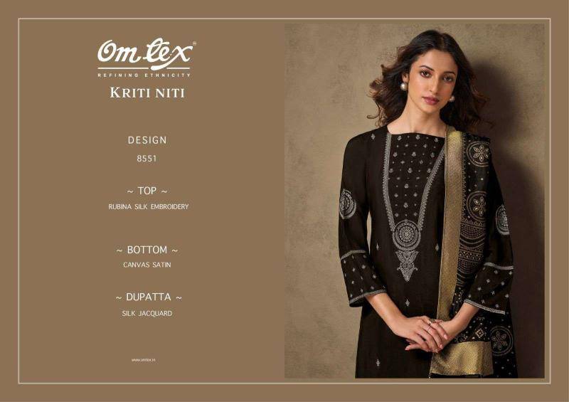 Omtex kriti niti Dress material market in India