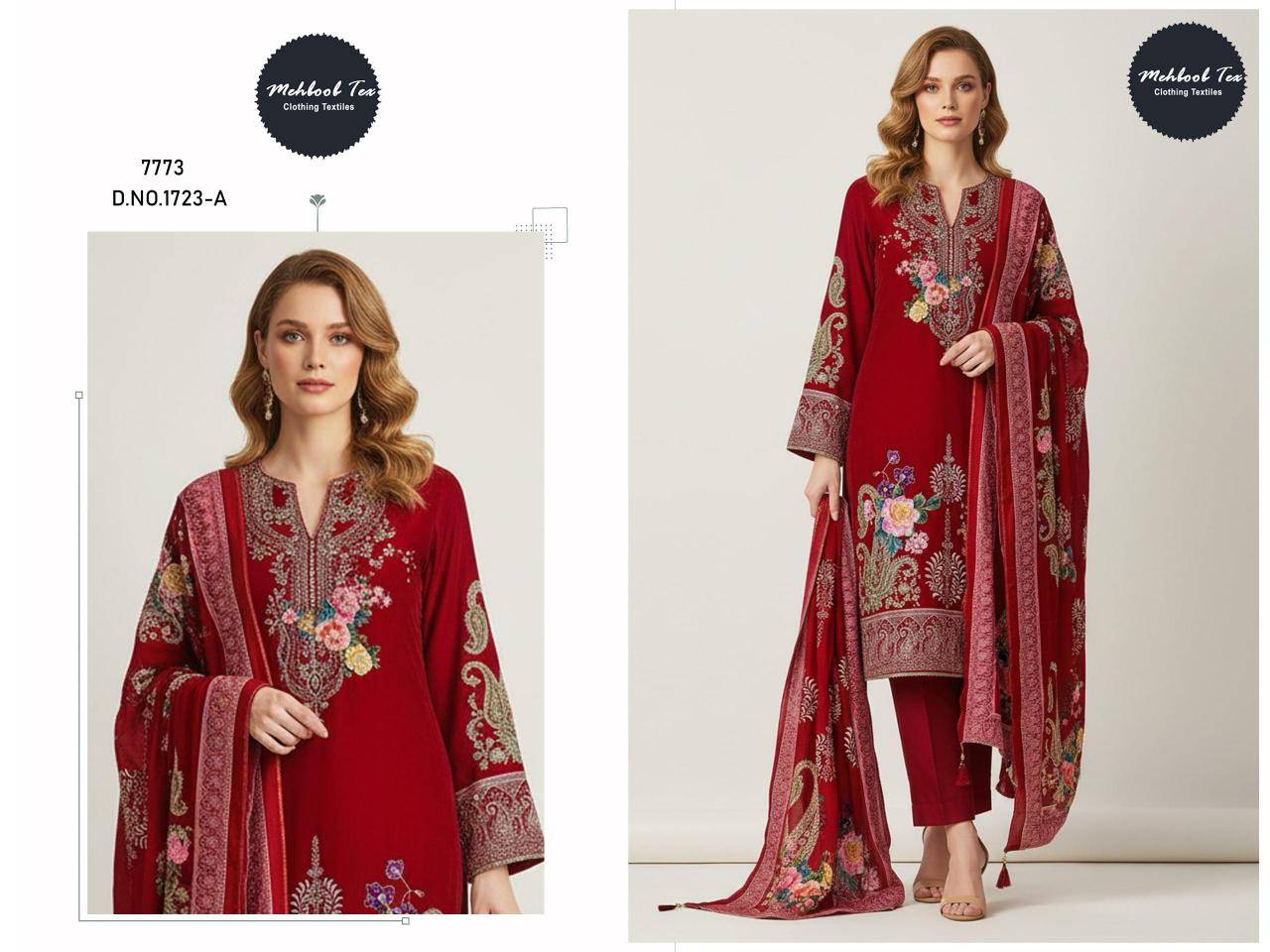 Mehbbob tex 1723 ABCD Indian salwar kameez wholesale