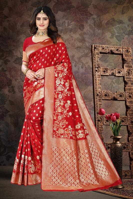 Triveni FF-102 banararsi silk Wholesale saree manufacturers in India