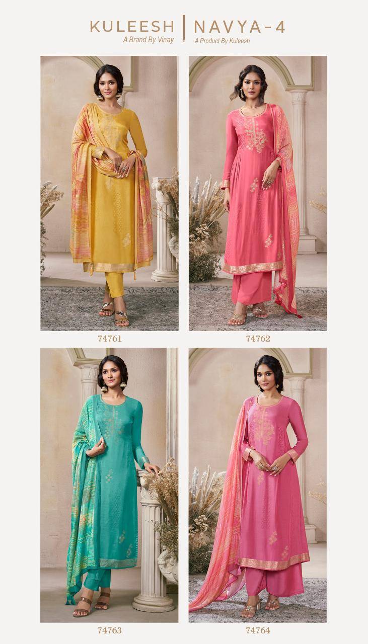 Vinay kuleesh navya 4  Wholesale dress materials online