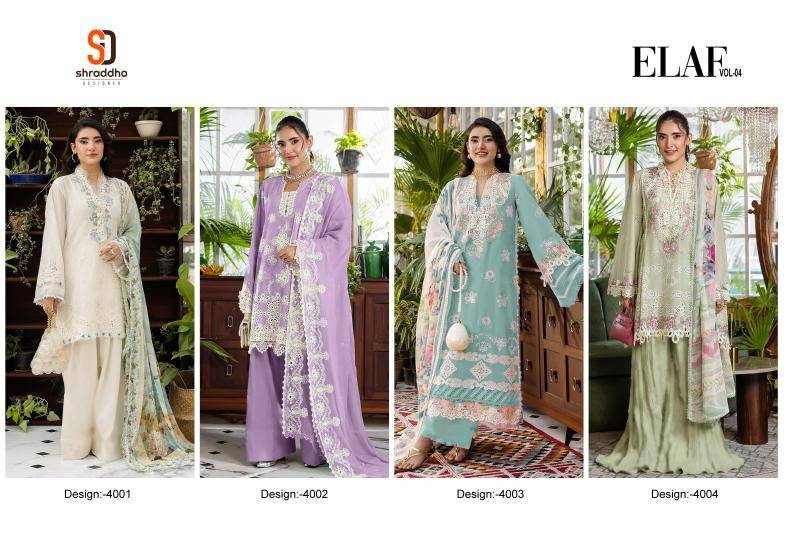 Shraddha elaf vol 4 Wholesale dress materials online