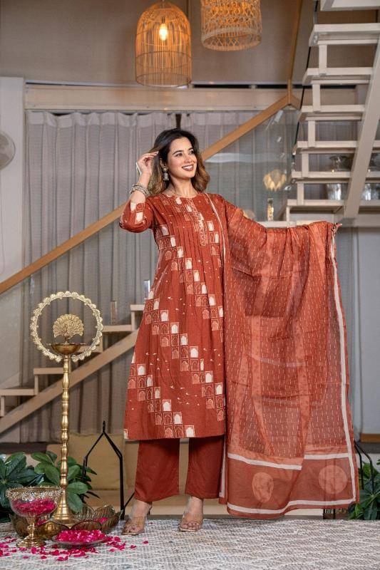 Janni K3042 indolady A-line Kurti supplier for boutiques