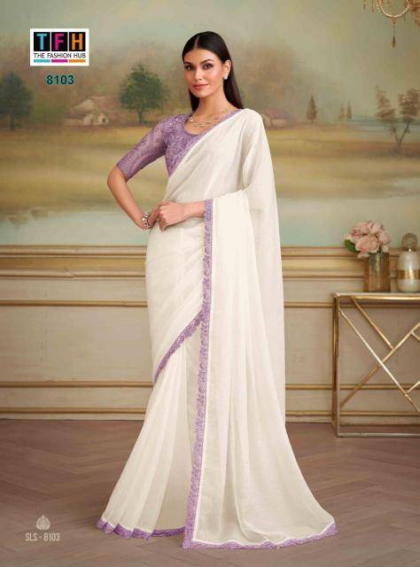 TFH salsa style 5 Indian saree wholesaler