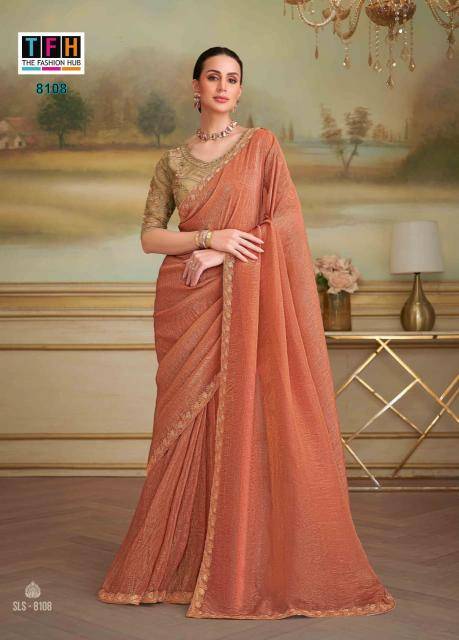 TFH salsa style 5 Indian saree wholesaler