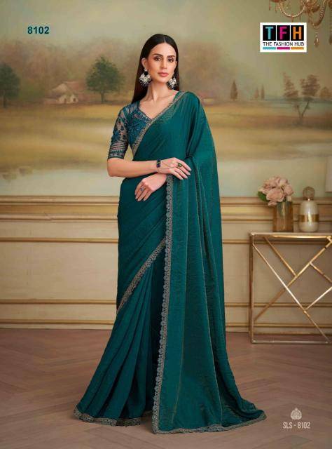 TFH salsa style 5 Indian saree wholesaler