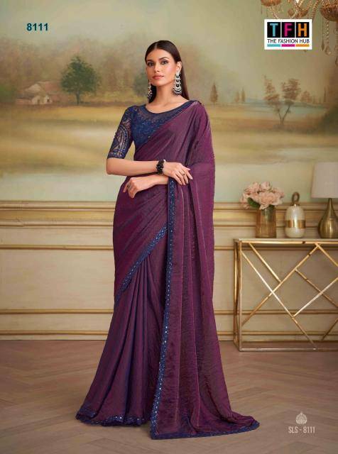 TFH salsa style 5 Indian saree wholesaler