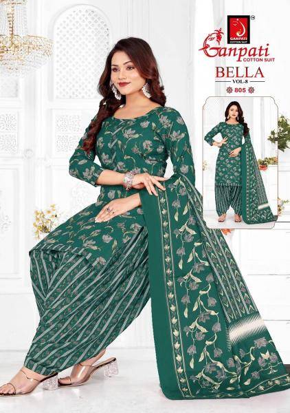 Ganpati bella patiyala vol-8 Designer dress materials wholesale